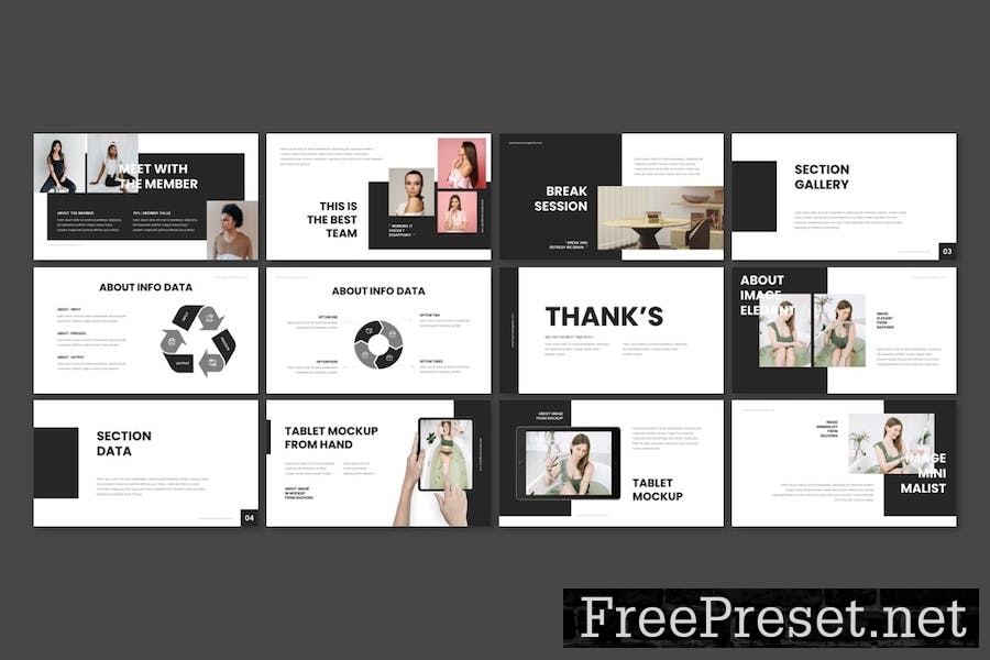 Bazoora - Lookbook Powerpoint Template ANK3YQZ