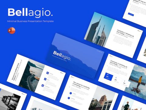 Bellagio - Minimal Business PowerPoint Template 98VV66M