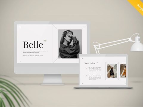 Belle - Minimalist Fashion Google Slides Template