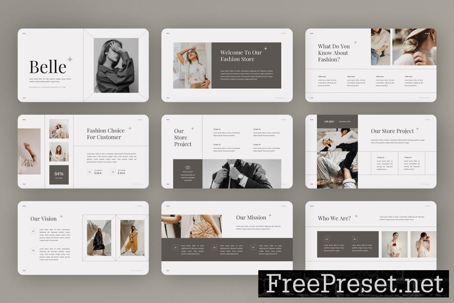 Belle - Minimalist Fashion Keynote Template