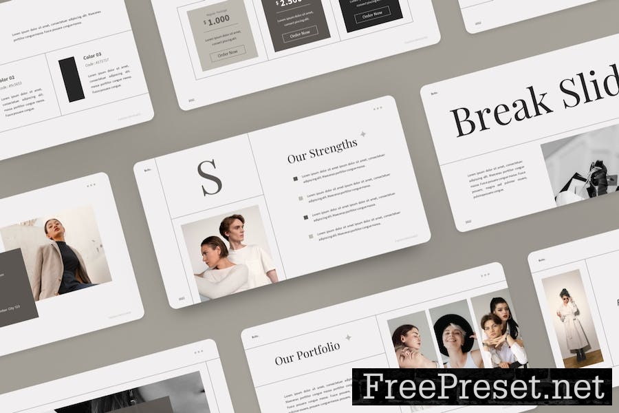 Belle - Minimalist Fashion Keynote Template