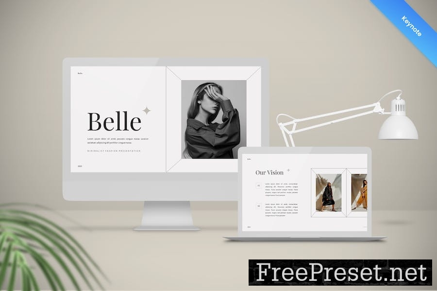 Belle - Minimalist Fashion Keynote Template