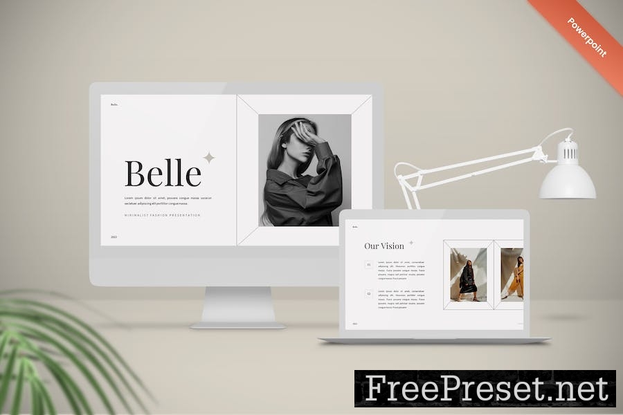 Belle - Minimalist Fashion Powerpoint Template