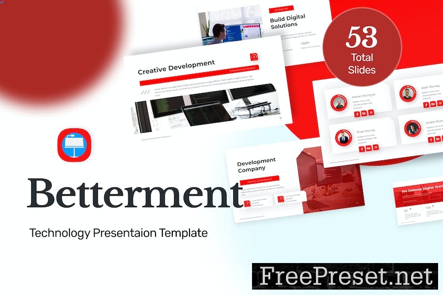 Betterment Red Modern Technology Keynote 5T4L8PJ