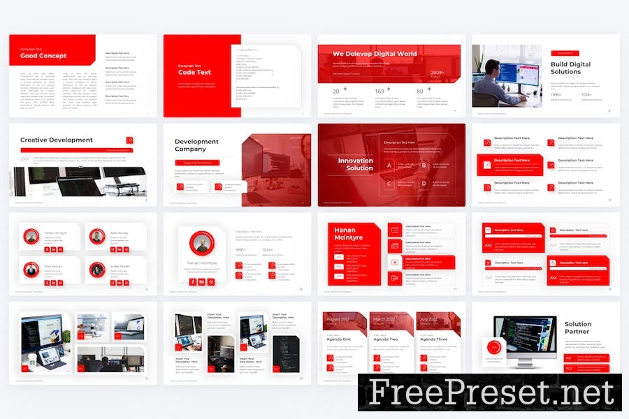 Betterment Red Modern Technology PowerPoint