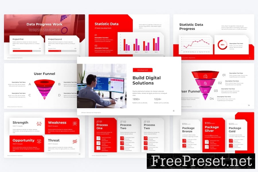 Betterment Red Modern Technology PowerPoint