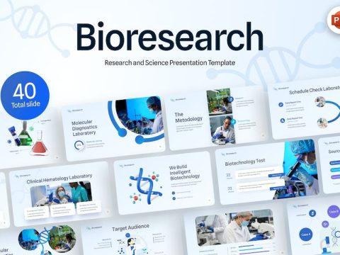 Biosearch Professional Science PowerPoint Template