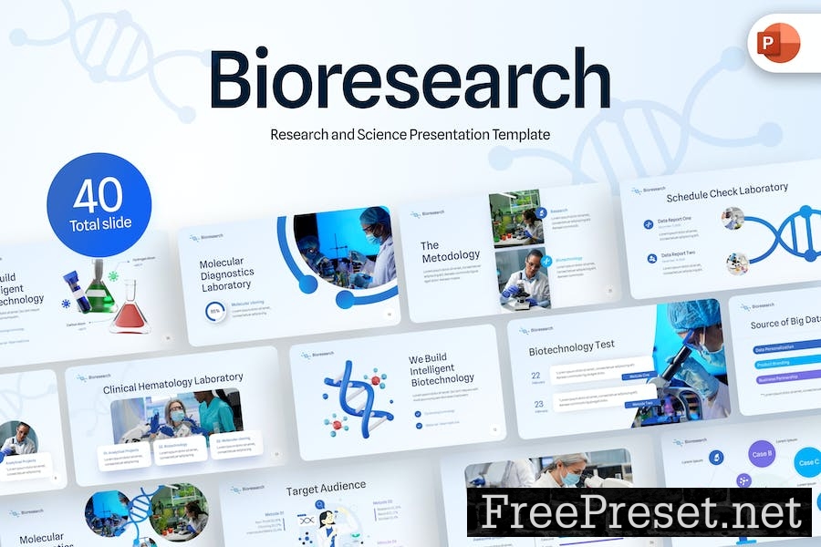 Biosearch Professional Science PowerPoint Template