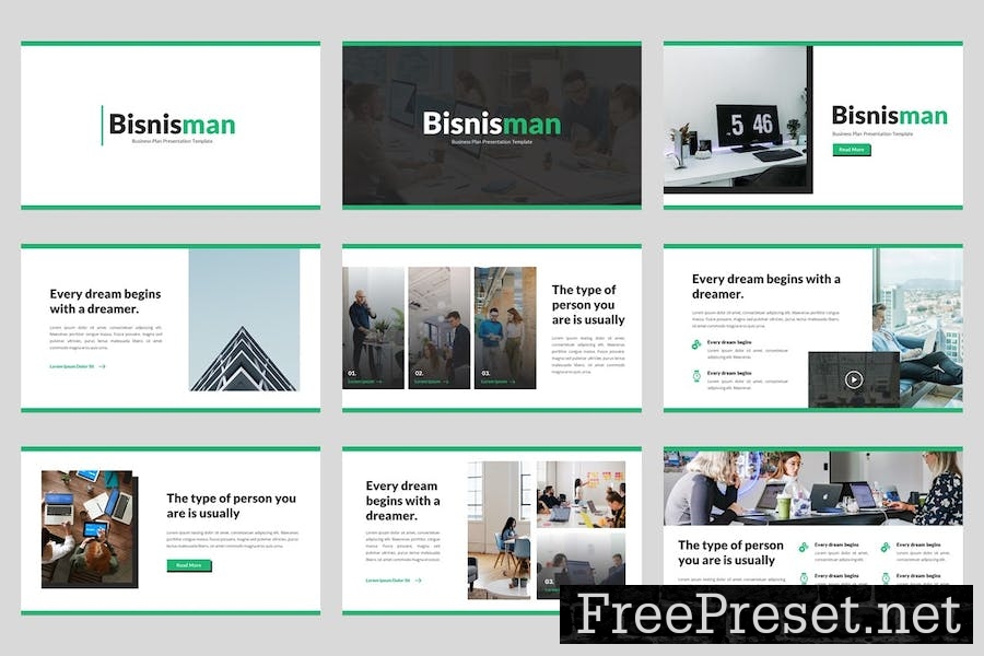 Bisnisman - Busines Plan Google Slides Template XPVEYEF