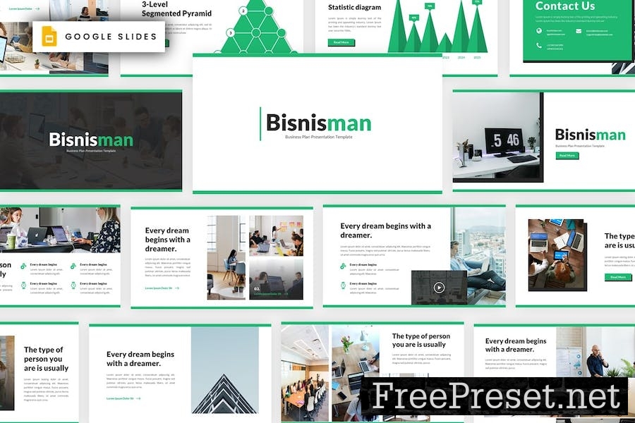 Bisnisman - Busines Plan Google Slides Template XPVEYEF