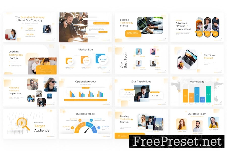 Bit Startup Modern Business Keynote Template QU4UR7K