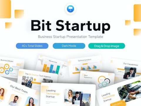 Bit Startup Modern Business Keynote Template QU4UR7K