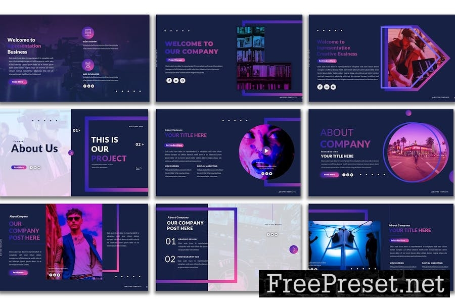 BIZ PRO - PowerPoint Presentation Template 8STFX7X