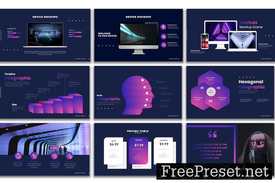 BIZ PRO - PowerPoint Presentation Template 8STFX7X