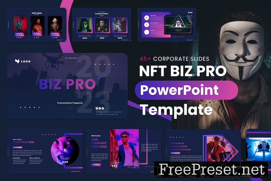 BIZ PRO - PowerPoint Presentation Template 8STFX7X