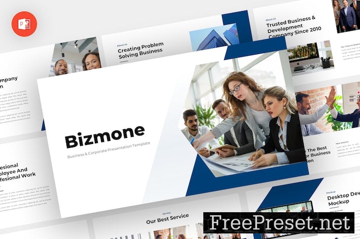 Bizmone - Business Powerpoint Template ZTZLJCP