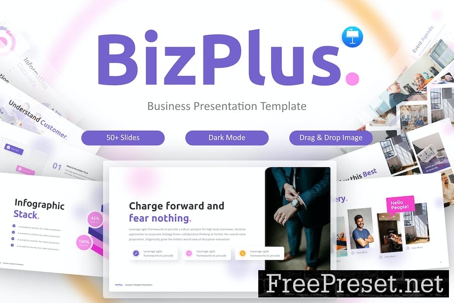 Bizplus Creative Business Keynote Template SDWYV54