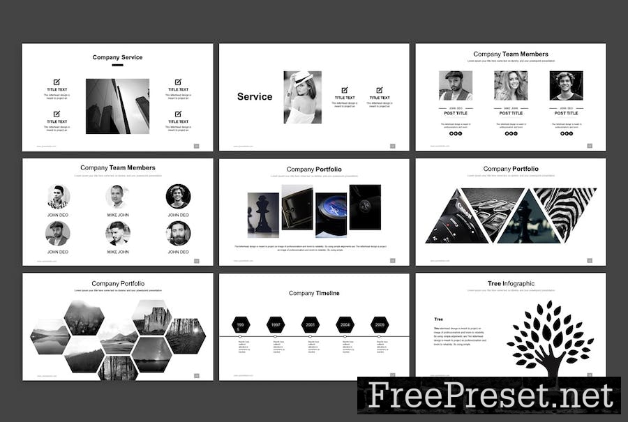 Black & White PowerPoint LYEG76T