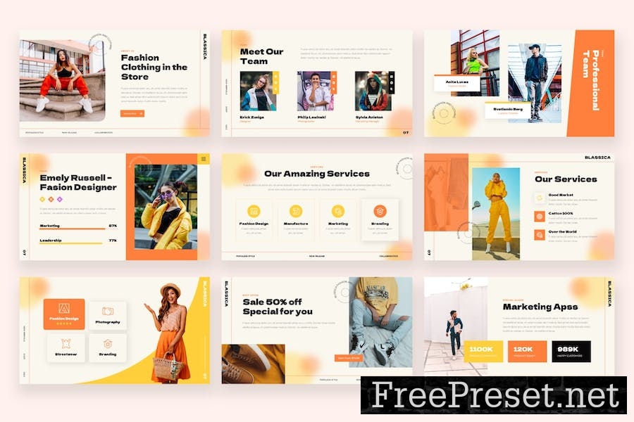 BLASSICA - Fashion & Clothing Keynote Template VMCDH45