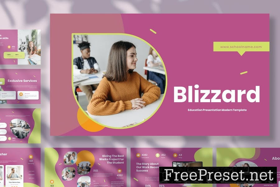 Blizzard - Education Presentation Keynote Template T4RYVWN