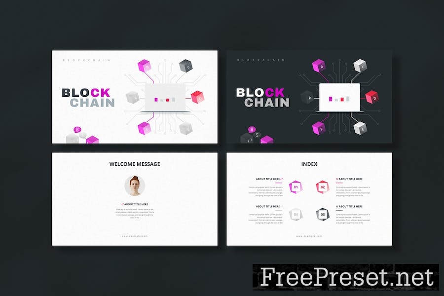 Block Chain Keynote Presentation Template ECEXVEA