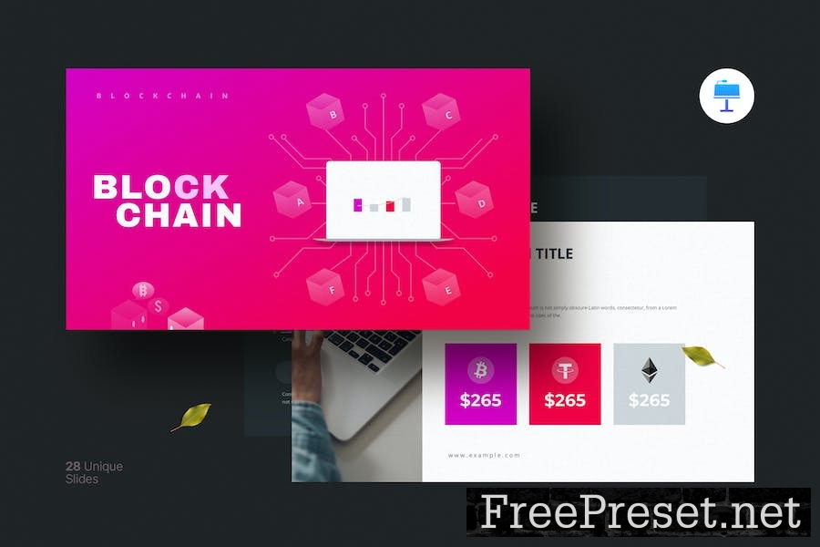 Block Chain Keynote Presentation Template ECEXVEA