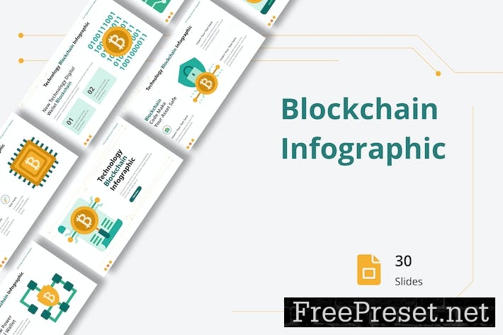 Blockchain Presentation Infographic Google Slides DZNPTSU