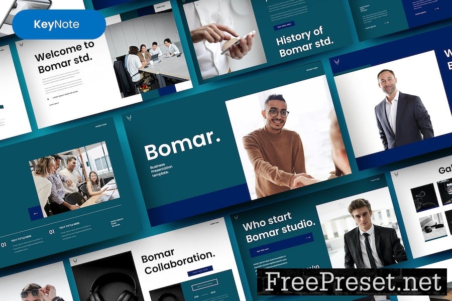 Bomar – Business Keynote Template 7H3LV2E