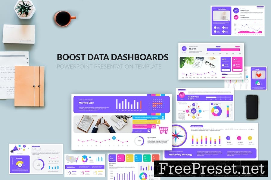 Boost Data Dashboards PowerPoint Presentation TUFTQN7