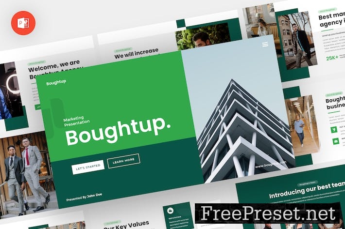 Boughtup - Marketing Powerpoint Template 4MUN43U