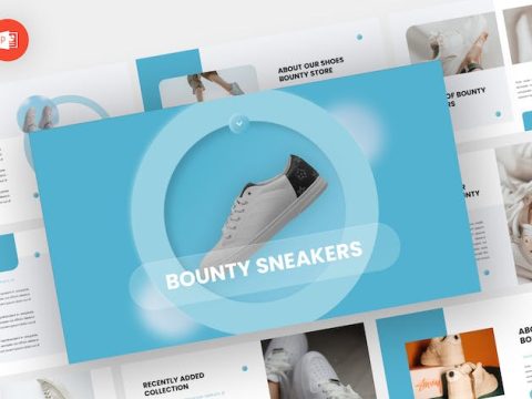 Bounty - Sneakers Powerpoint Template H9A8DFC