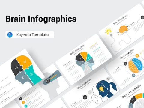 Brain Infographics Keynote Presentation Template KJN7HSP