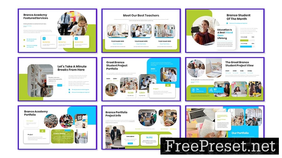 Brance Education Presentation PowerPoint Template PAZ4W2V