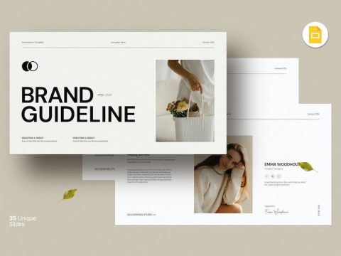 Brand Guideline Google Slide Template HPJUYZS