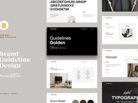 Brand Guideline Google Slide Template YV5FPJ9