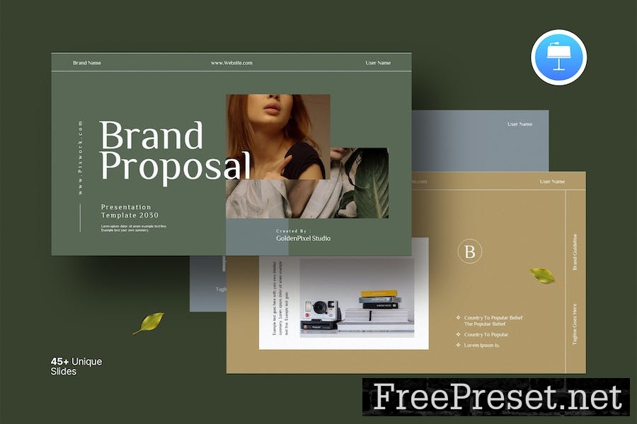 Brand Guideline Keynote Template 28AGL34