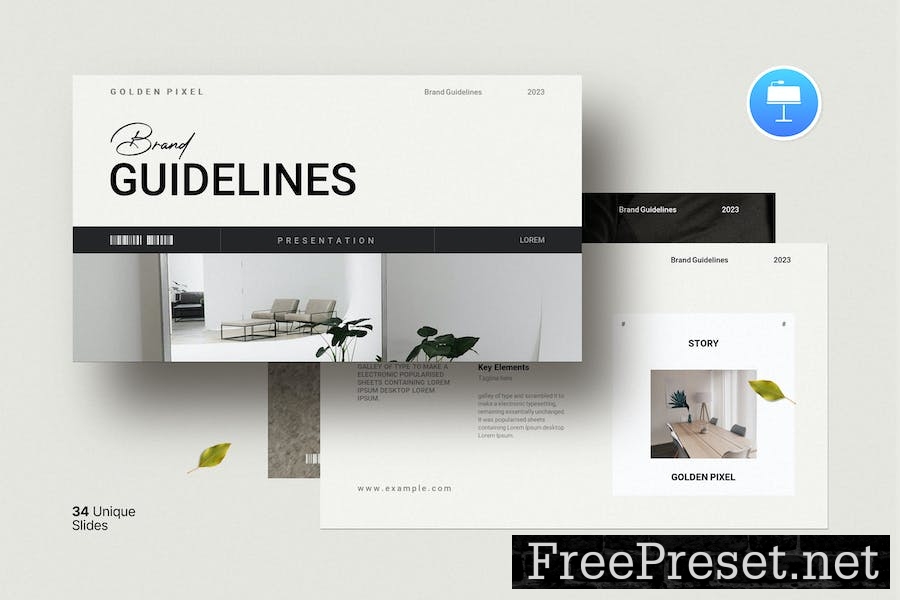 Brand Guideline Keynote Template 4LFQHL6