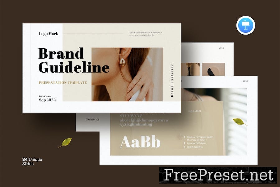 Brand Guideline Keynote Template CPV2Z9U