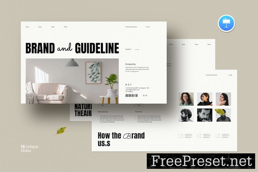 Brand Guideline Keynote Template YAUHET4