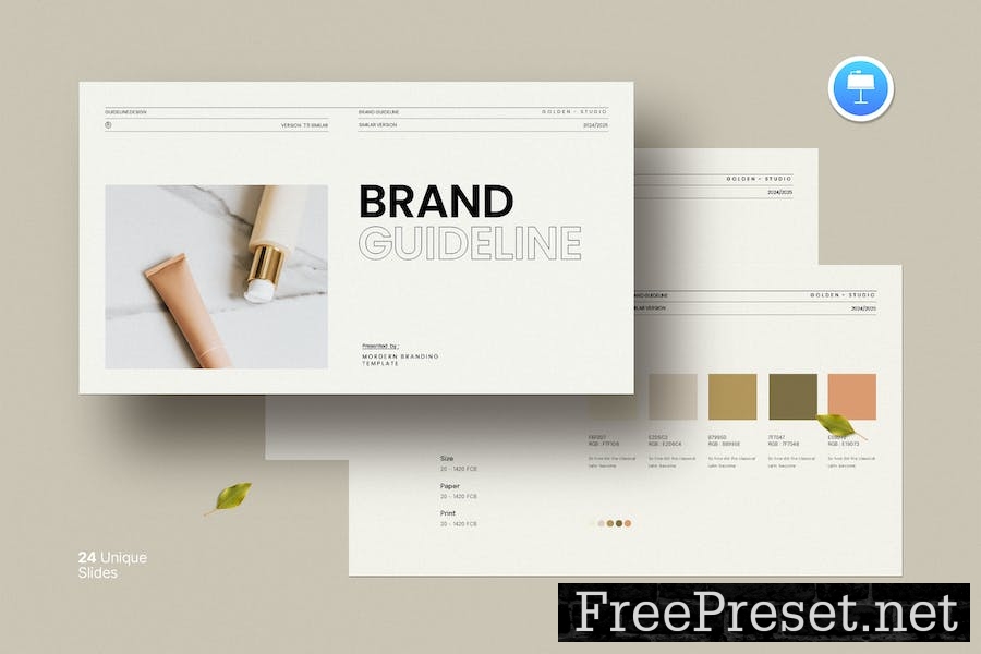 Brand Guideline Keynote Template