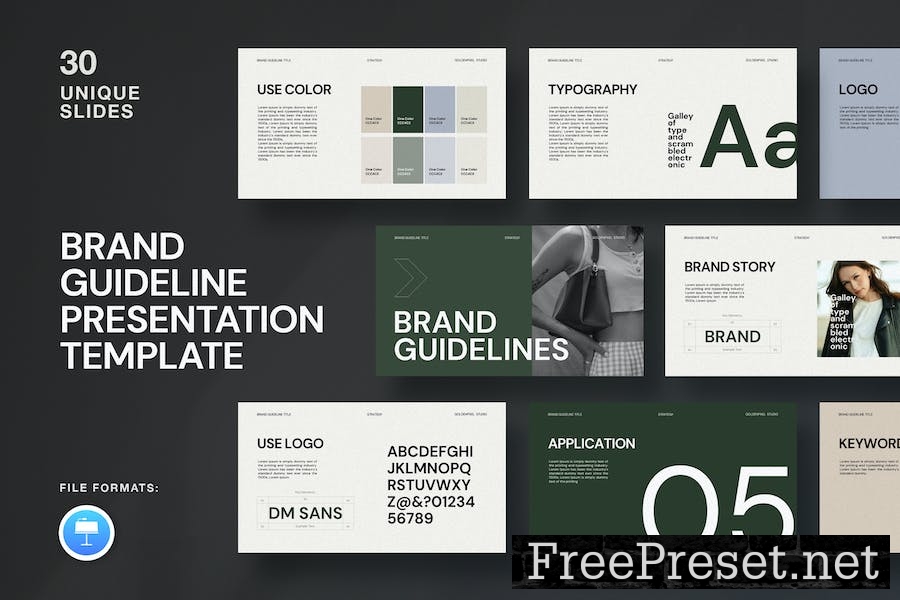 Brand Guideline Presentation Template 9Q9U79B