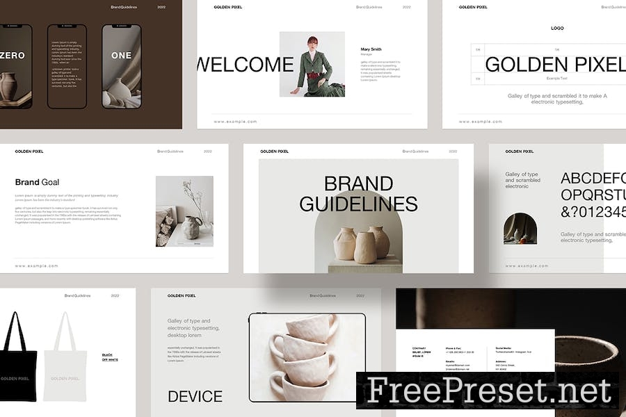 Brand Guideline Presentation Template BAGTKV7