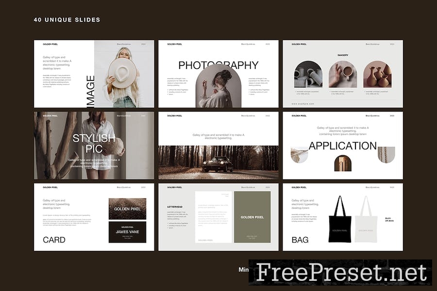 Brand Guideline Presentation Template BAGTKV7