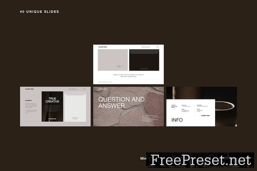 Brand Guideline Presentation Template BAGTKV7