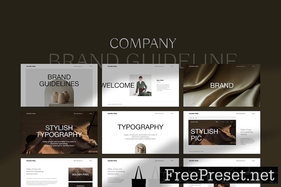 Brand Guideline Presentation Template DT6XYUJ