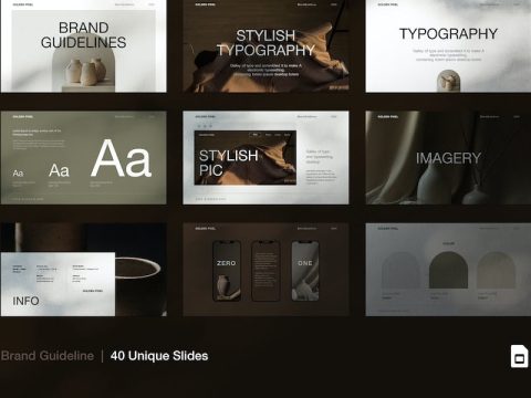 Brand Guideline Presentation Template DT6XYUJ