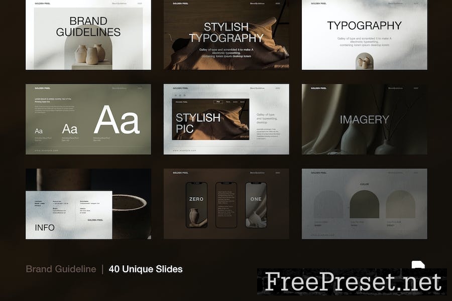 Brand Guideline Presentation Template DT6XYUJ