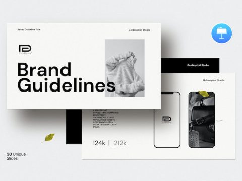 Brand Guideline Presentation Template E5PH2QX