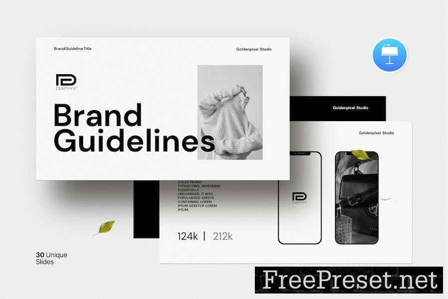 Brand Guideline Presentation Template E5PH2QX