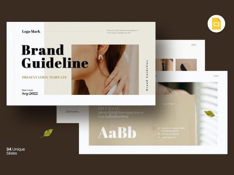 Brand Guideline Presentation template LZ2EKUF